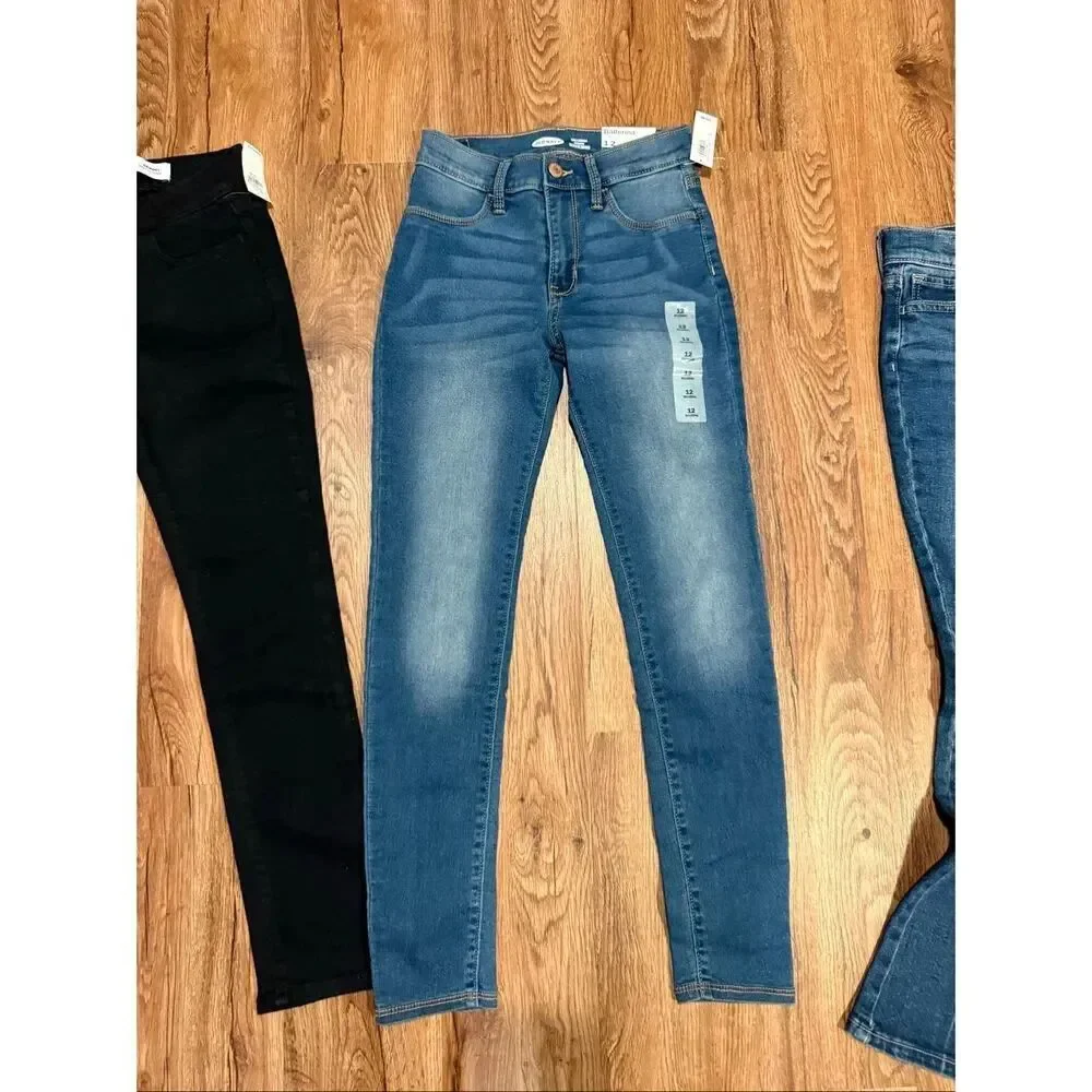 Old Navy girls NWT Jean skinny flare bundle of 3 size large-12